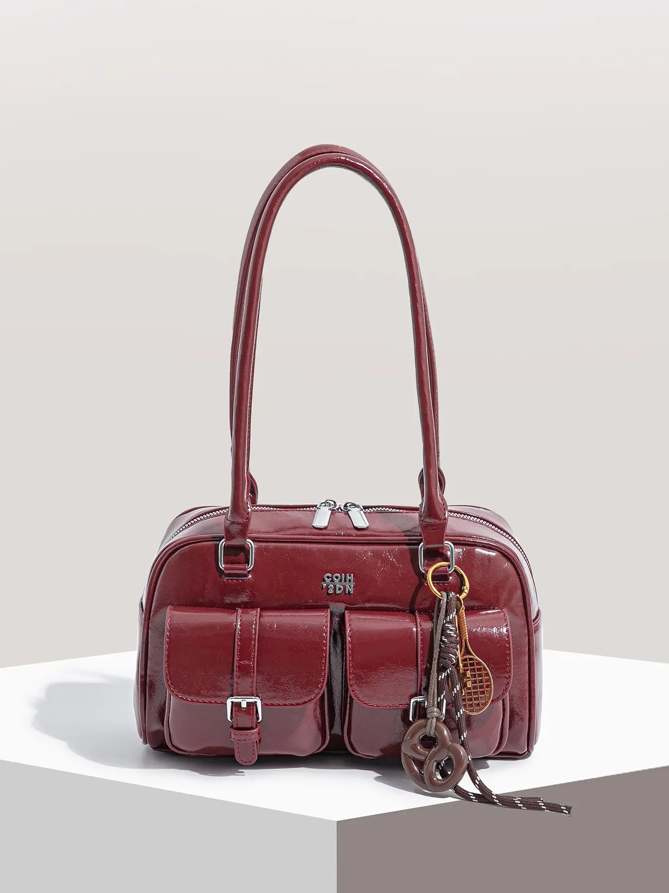 Women's Elegant Solid Color Shoulder Bag, Fashionable Pu Leather Bag for Daily Used, Casual Trendy Versatile High-quality Daily Commuting Bag