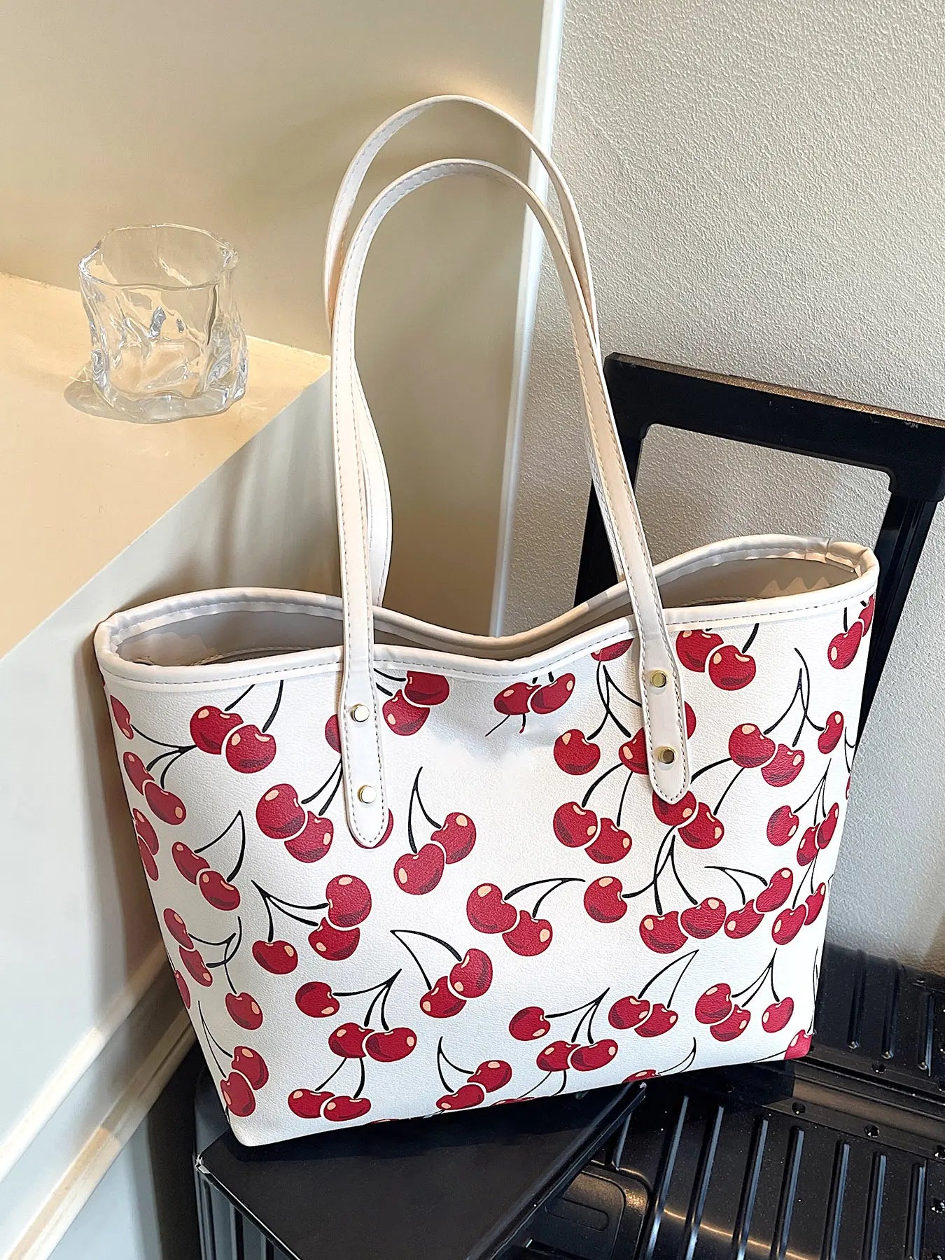 Valentine's Day Gift Women's Elegant Floral Bow Pattern Handbag, personality versatile Daily Shoulder Bag, simple exquisite Casual Fashion   High quality Daily Commuter Bag, Fashion Crossbody Bags
