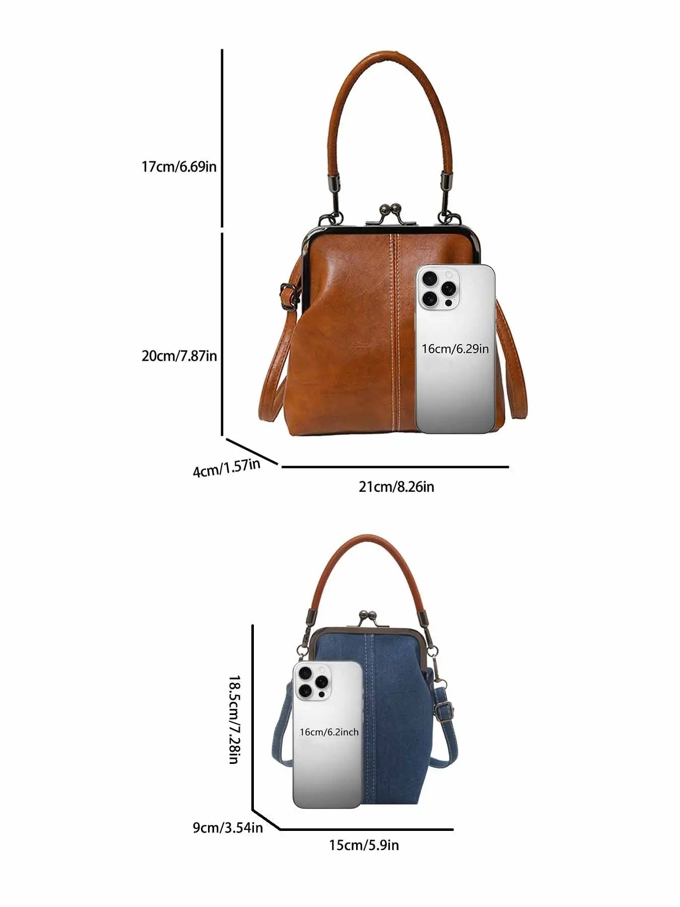 Retro style crossbody bag, fashionable and exquisite clip on bag, casual multifunctional handheld crossbody bag, lightweight and easy to carry, suitable for daily commuting, shopping, dating