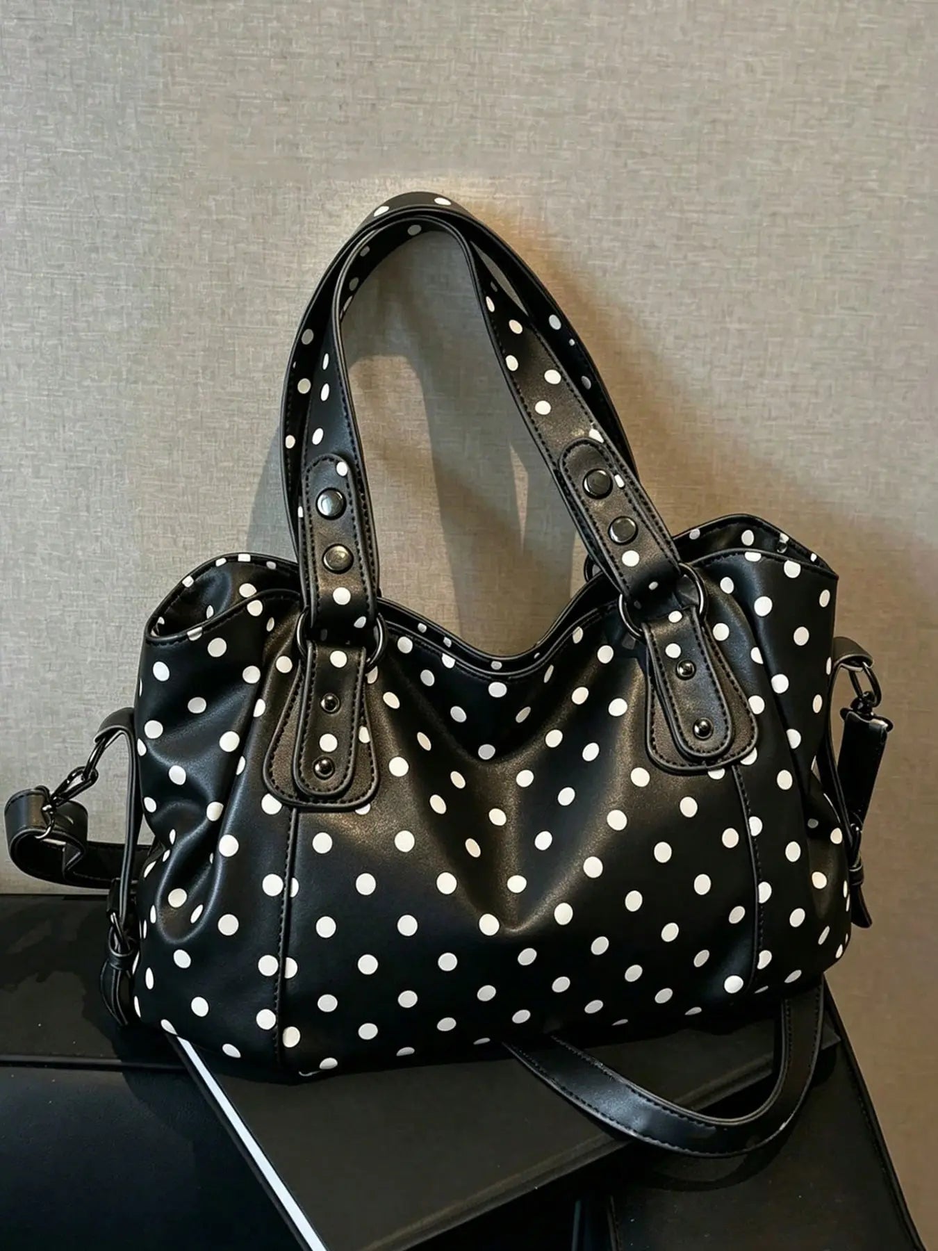 Women's Elegant Solid Color Shoulder Bag, Fashionable Large Capacity Crossbody Bag for Work & Daily Used, Casual Trendy Versatile High-quality Daily Commuting Bag, Fashionable Unique Bags