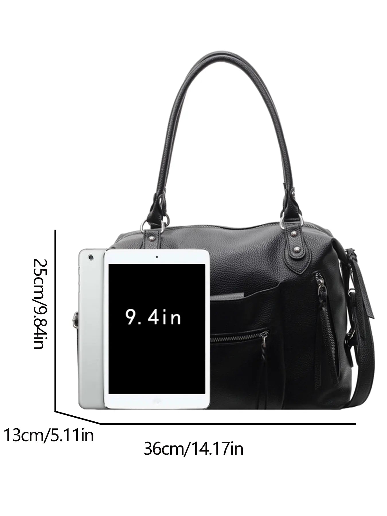 Retro tote bag, versatile textured commuter messenger bag, women's one-shoulder messenger bag, Casual commuter bag, suitable for daily commuting, short-term travel, etc.