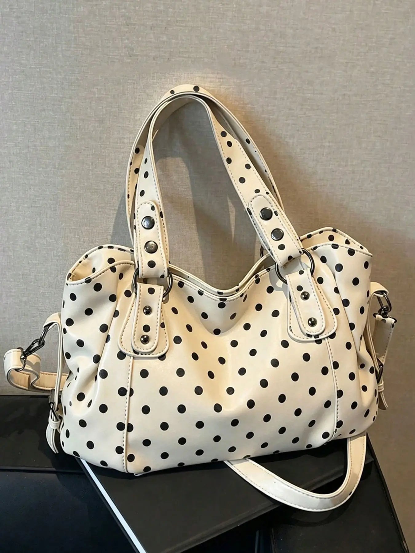 Women's Elegant Solid Color Shoulder Bag, Fashionable Large Capacity Crossbody Bag for Work & Daily Used, Casual Trendy Versatile High-quality Daily Commuting Bag, Fashionable Unique Bags