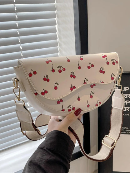 Women's Retro Solid Color Saddle Bag, Wide Shoulder Strap Messenger Bag, Fashionable Classic Popular Shoulder Bag, Crossbody Shoulder Bag, Everyday Crossbody Bag, Suitable for Daily Outing