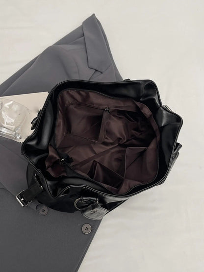 Women's Elegant Solid Color Shoulder Bag, Fashionable Large Capacity Crossbody Bag for Work & Daily Used, Casual Trendy Versatile High-quality Daily Commuting Bag, Fashionable Unique Bags