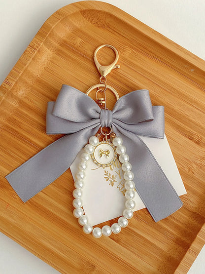 Women's Elegant Bowknot Design Bag Charm, Cute Trendy Bag Keychain, Fashionable Bag Decoration for Daily Use & Car Key Decoration, Keychain for Bags, Stylish Keychain, Cute Keychain Accessory