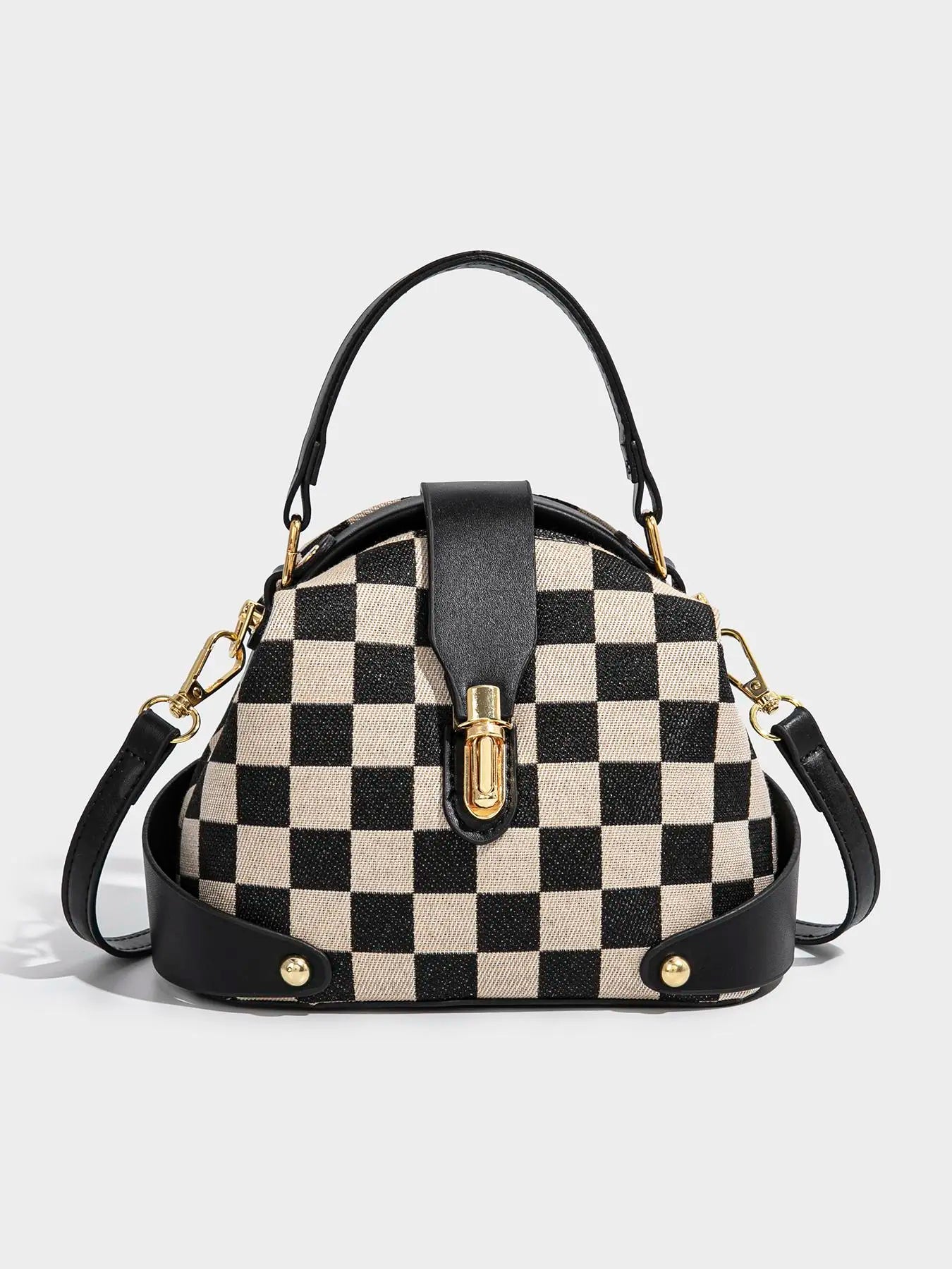 Women's Elegant Colorblock Handbag, Fashionable PU Leather Crossbody Shoulder Bag, Casual Trendy Versatile High-end Commuting Bag