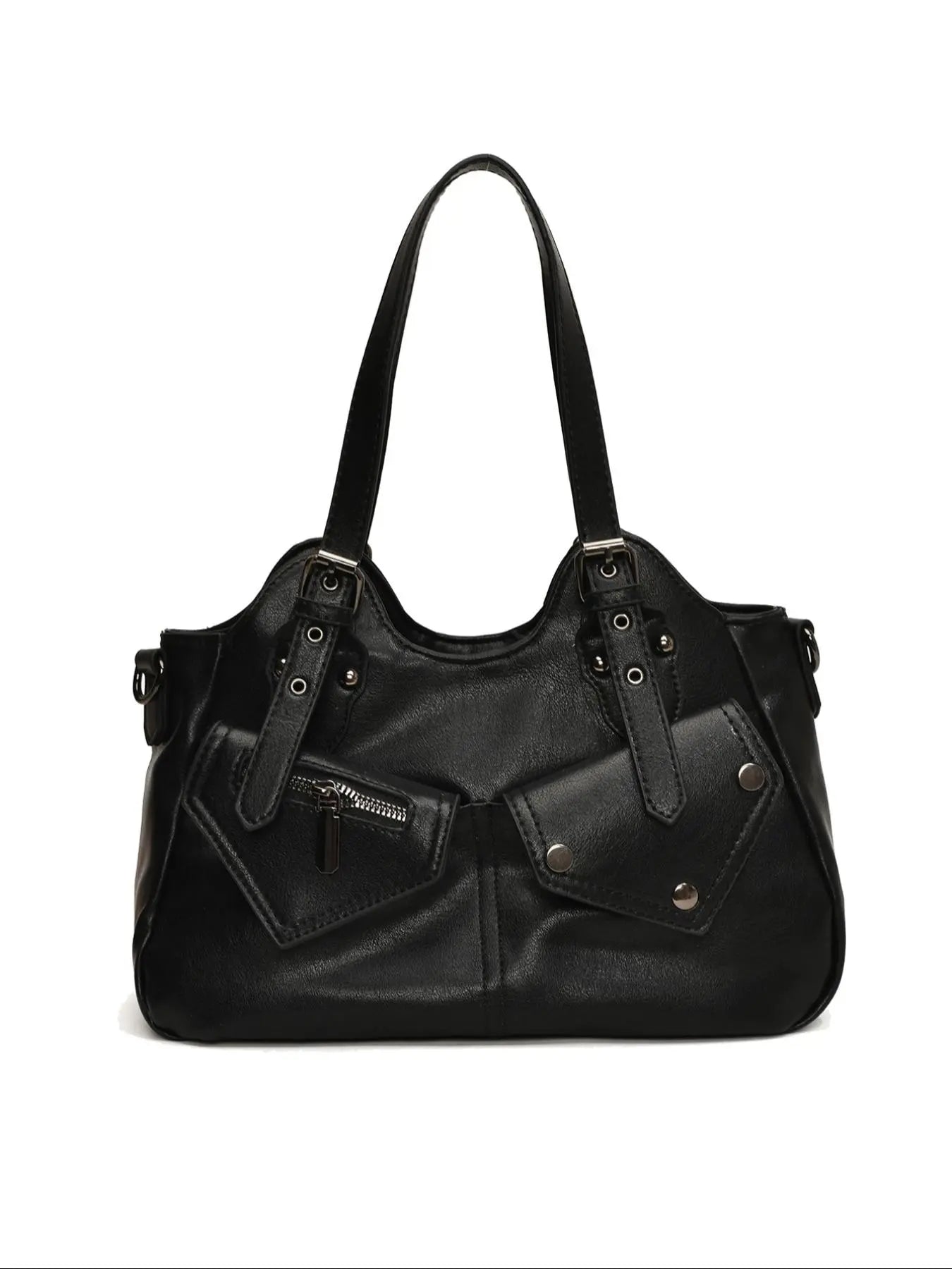 Women's Elegant Grommet Eyelet Design Tote Bag, Handbag Shoulder Purse, Fashionable Large Capacity Shoulder Bag, Casual Versatile Everyday Crossbody Bag for Daily Outings, Short Outings, Mothers Day Gift Ideas